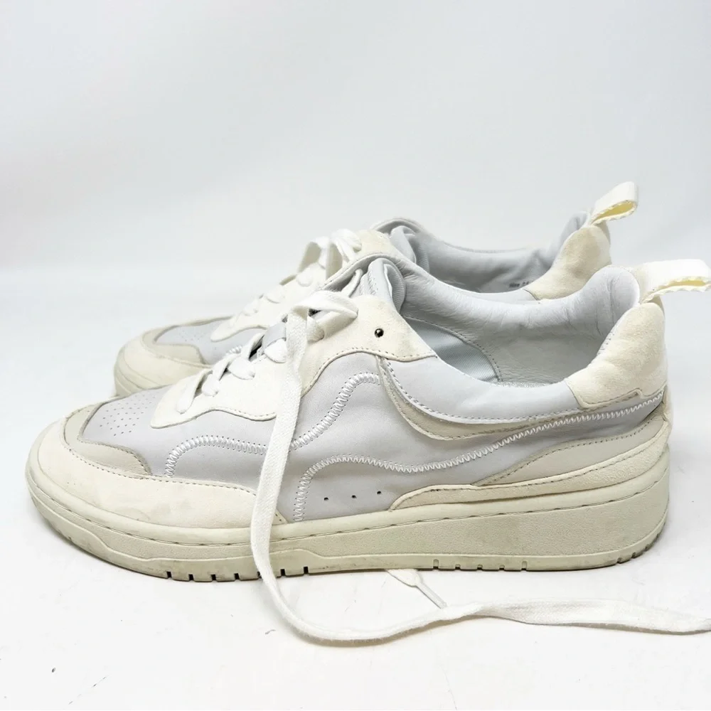 DOLCE VITA WHITE LEATHER SNEAKERS WOMENS SZ 7.5